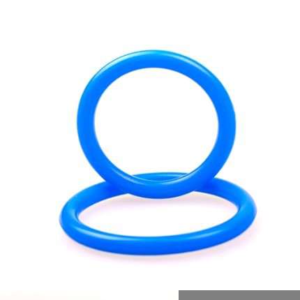 Cockring Dual Ring Silicone Azul,130080