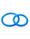 Cockring Dual Ring Silicone Blue 130080