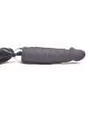 Dildo with Vibration, Black with Black Tail 16 cm 210055