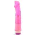 Vibrador Realístico Rosa Transparente 22 cm