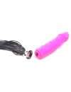 Dildo with Vibration Pink with Black Tail 16 cm 210067