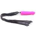 Dildo with Vibration Pink with Black Tail 16 cm