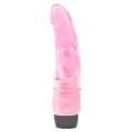 Dildo Realístico com Vibração Rosa Transparente 19 cm