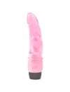 Dildo Realistic Vibrating Pink Transparent 19 cm 210061
