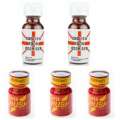Pack 2-Large (English) + 3 Small (Rush) (Red)
