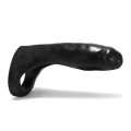 Cockring, Classic, Double Penetration Oxballs Black 18 cm