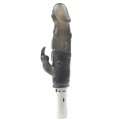 Vibrador Rabbit Deusa da Lua Preto 17 cm