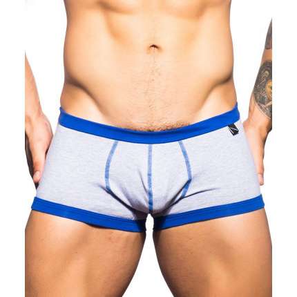 Pack 2 Boxers Andrew Christian Basix Tagless Boy Preto Cinzento Claro 600063