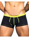 Pack 2 Boxers Andrew Christian Basix Tagless Boy Preto Cinzento Claro 600063