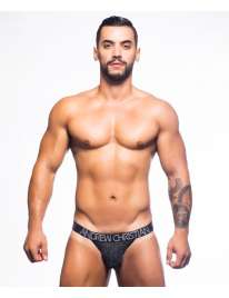 Jockstrap Andrew Christian Glitz Bubble Butt Preto,600071