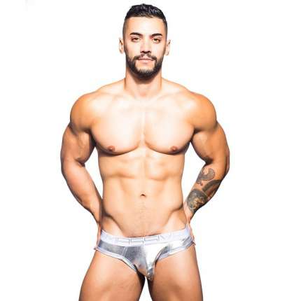 La ropa interior Andrew Christian GRANDES Brilliant Silver,600072