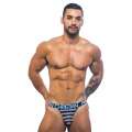 Jockstrap Andrew Christian Nautical Net Azul Marinho Branco