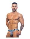 Suspensorio De Andrew Christian Nautico Net, Azul Marino, Blanco,600080