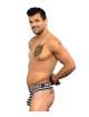 Tanga Andrew Christian Nautical Net Almost Naked Azul Marinho Branco 600088