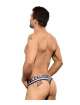 Tanga Andrew Christian Nautical Net Almost Naked Azul Marinho Branco,600088