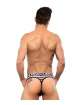 Tanga Andrew Christian Nautical Net Almost Naked Azul Marinho Branco 600088