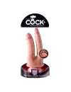 Dildo Duplo Realístico King Cock + Dual Density Double Penetrator,224012