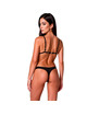 passion - resilque bra + thong set black s/m