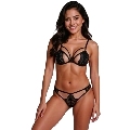passion - anuvera bra + thong set black s/m