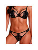 passion - anuvera set sujetador + tanga negro s/m