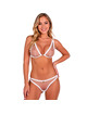 passion - belissana set sujetador + tanga blanco s/m