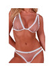 passion - belissana set sujetador + tanga blanco s/m
