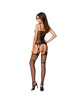 passion - woman bs050 bodystocking negro talla unica