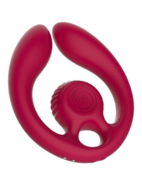 snail vibe - gizi duo couples stimulator remote control burgundy