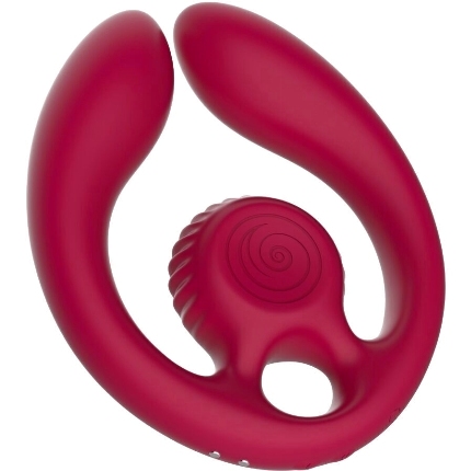 Vibrador para Casais Snail Vibe Gizi com Comando Burgundy