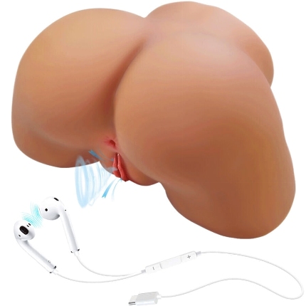 crazy bull - ilana realistic female butt vibrator and sucker with sound 6.8 kg