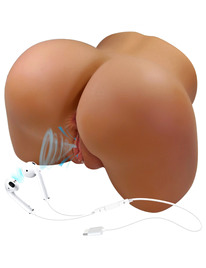 crazy bull - wendy trasero femenino realista vibrador & succionador con sonido 11 kg