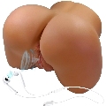 crazy bull - wendy trasero femenino realista vibrador & succionador con sonido 11 kg