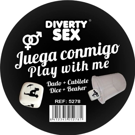Diablo picante - dado duro blanco posturas hetero con cubilete