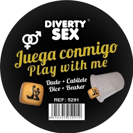 Dado Diablo Picante Dourado com Posições Hétero