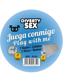 diablo picante - dados lugar + posturas chicos con cubilete