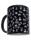 diablo picante - taza negra penes 370 ml