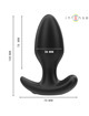 Intense - joey plug anal 10 vibraciones negro control remoto