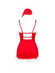 livco corsetti fashion - agethe lc 90607 chemise + thong + christmas hat l/xl