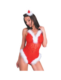 livco corsetti fashion - naughty santa lc 90706 body navideÑo s/m