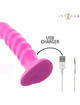 intense - cindy vibrator size l spiral design 10 vibrations pink remote control