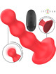 Intense - cody vibrador con ventosa rojo control remoto