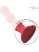 Intense - cody vibrador con ventosa rojo control remoto
