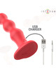 Intense - cody vibrador con ventosa rojo control remoto