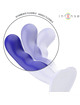 Intense - shorty vibrador con ventosa azul control remoto
