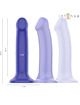 Intense - victoria vibrador con ventosa 10 vibraciones azul oscuro control remoto