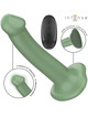 Intense - becca vibrador con ventosa 10 vibraciones verde control remoto