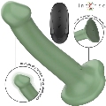 intense - becca vibrator with suction cup 10 vibrations green remote control