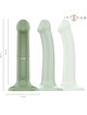Intense - becca vibrador con ventosa 10 vibraciones verde control remoto