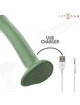 Intense - becca vibrador con ventosa 10 vibraciones verde control remoto