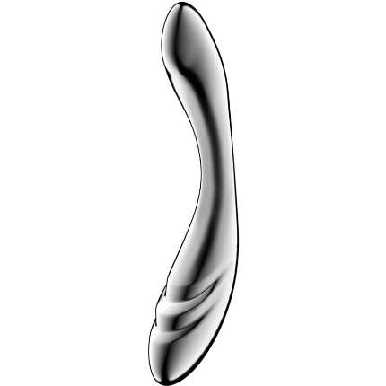 satisfyer - pure gravity 3 stainless steel double-ended dildo